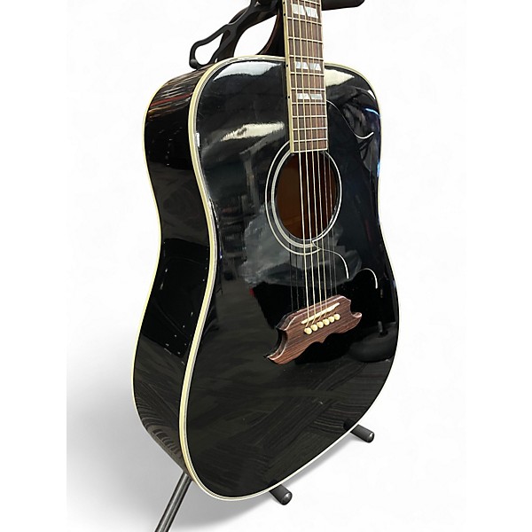 Used 2008 Gibson Elvis Dove ebony Acoustic Electric Guitar