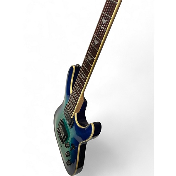 Used Schecter Guitar Research Omen Extreme 6 Blue Solid Body Electric Guitar