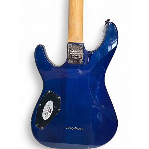 Used Schecter Guitar Research Omen Extreme 6 Blue Solid Body Electric Guitar