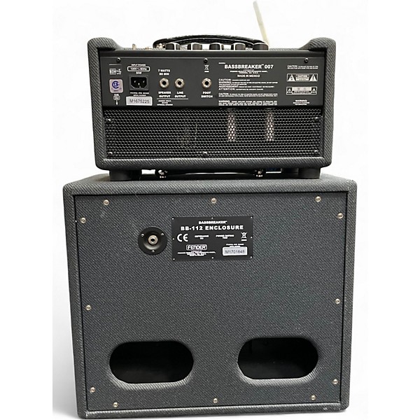 Used Fender Bassbreaker 007 Head and Cab Guitar Stack