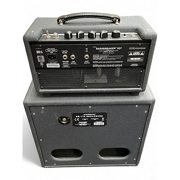 Used Fender Bassbreaker 007 Head and Cab Guitar Stack