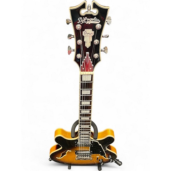 Used D'Angelico Premier Series DC Vintage Sunburst Hollow Body Electric Guitar