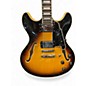 Used D'Angelico Premier Series DC Vintage Sunburst Hollow Body Electric Guitar