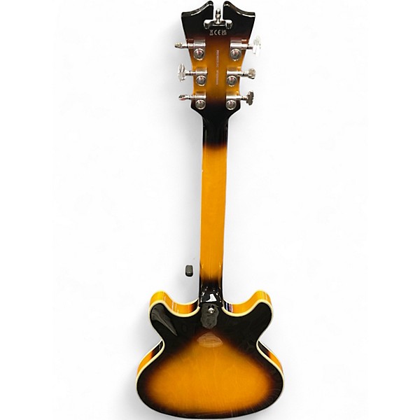 Used D'Angelico Premier Series DC Vintage Sunburst Hollow Body Electric Guitar