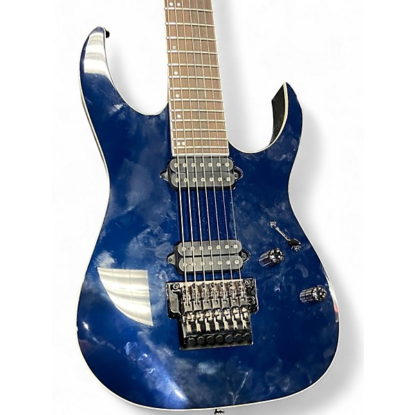 Used Ibanez RG2027XL PRESTIGE DARK TIDE BLUE Solid Body Electric Guitar