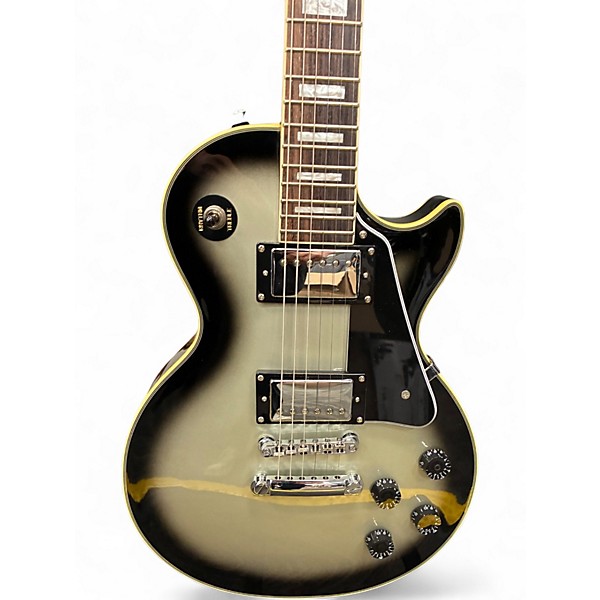 Used Epiphone Les Paul Custom Silver Burst Solid Body Electric Guitar