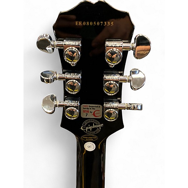 Used Epiphone Les Paul Custom Silver Burst Solid Body Electric Guitar