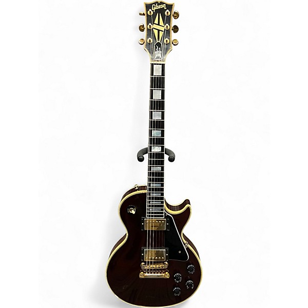 Vintage 1993 Gibson Les Paul Custom Wine Red Solid Body Electric Guitar