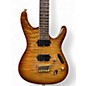 Used Ibanez S5521Q Prestige Series Amber Solid Body Electric Guitar