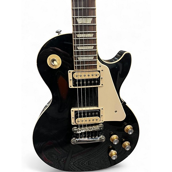 Used Gibson Les Paul Classic Black Solid Body Electric Guitar