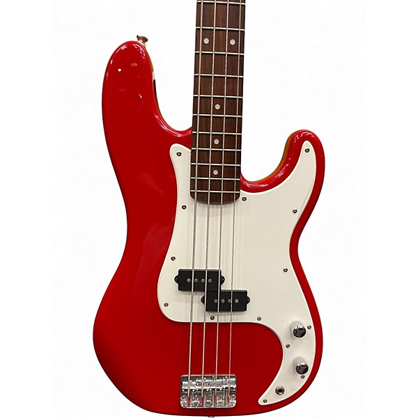 Used Squier Affinity Precision Bass RED Electric Bass Guitar
