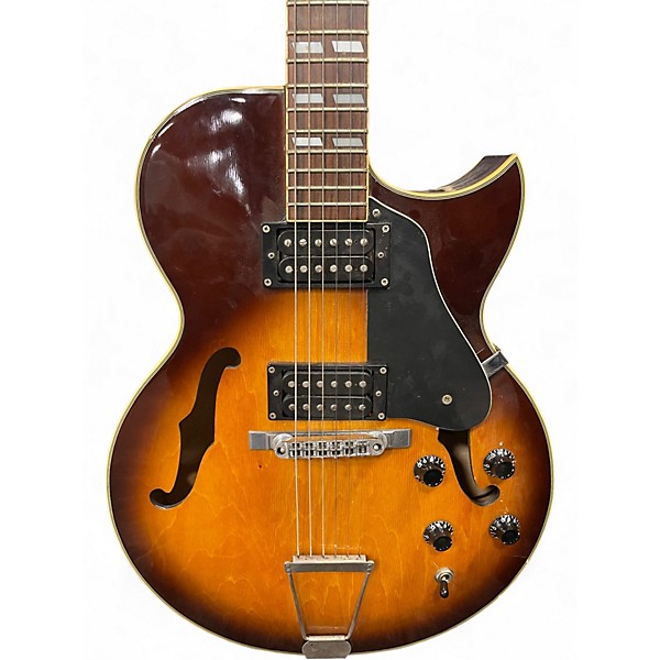 Used Jay Turser 175 Style Sunburst Hollow Body Electric Guitar
