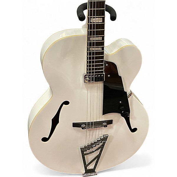 Used D'Angelico DAPEXL1SWHCT WHITE Hollow Body Electric Guitar