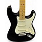 Used Fender American Standard Stratocaster Black Solid Body Electric Guitar