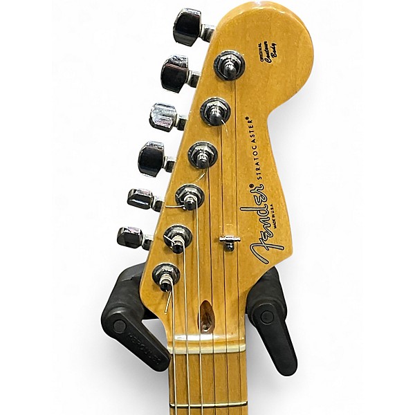 Used Fender American Standard Stratocaster Black Solid Body Electric Guitar