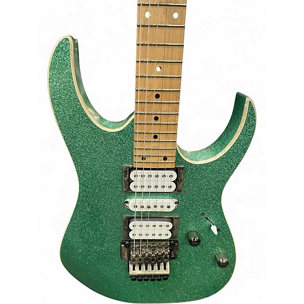 Used Ibanez RG470MSP Turquoise Sparkle Solid Body Electric Guitar