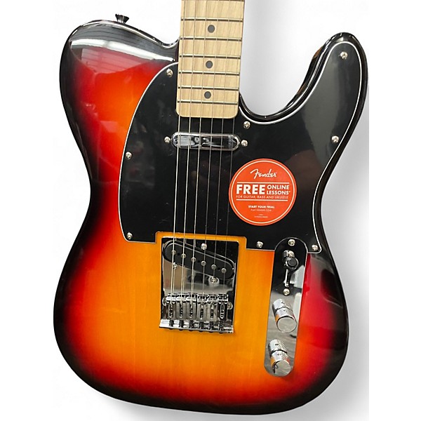 Used Squier Telecaster 2 Tone Sunburst Solid Body Electric Guitar