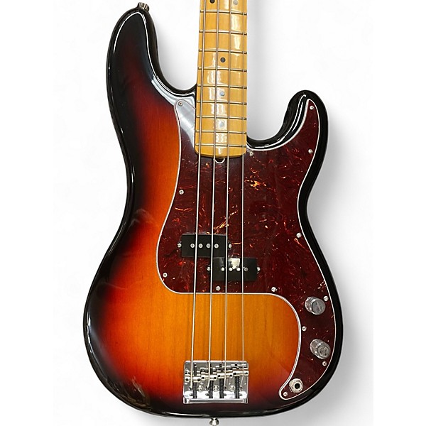 Used Fender American Professional II Precision Bass 3 Color Sunburst Electric Bass Guitar
