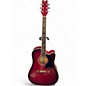 Used Washburn D-17CE Wine Red Acoustic Electric Guitar thumbnail