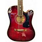 Used Washburn D-17CE Wine Red Acoustic Electric Guitar