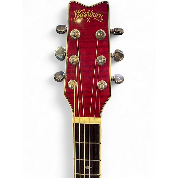 Used Washburn D-17CE Wine Red Acoustic Electric Guitar