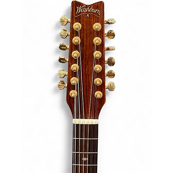 Used Washburn D25S12N Natural 12 String Acoustic Guitar