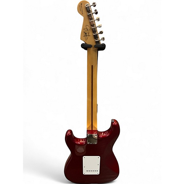Used 2012 Fender Artist Series Jimmie Vaughan Tex-Mex Stratocaster Candy Apple Red Solid Body Electric Guitar