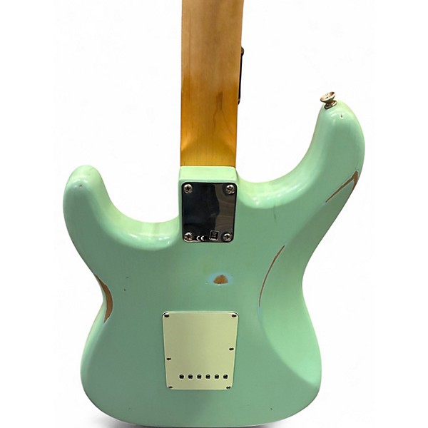 Used 2021 Fender CME Exclusive Road Worn 60' s Stratocaster Daphne Blue Solid Body Electric Guitar