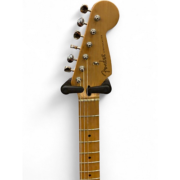 Used 1996 Fender Tex Mex Stratocaster Black Solid Body Electric Guitar