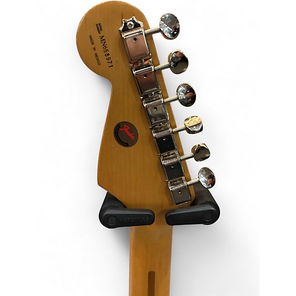 Used 1996 Fender Tex Mex Stratocaster Black Solid Body Electric Guitar