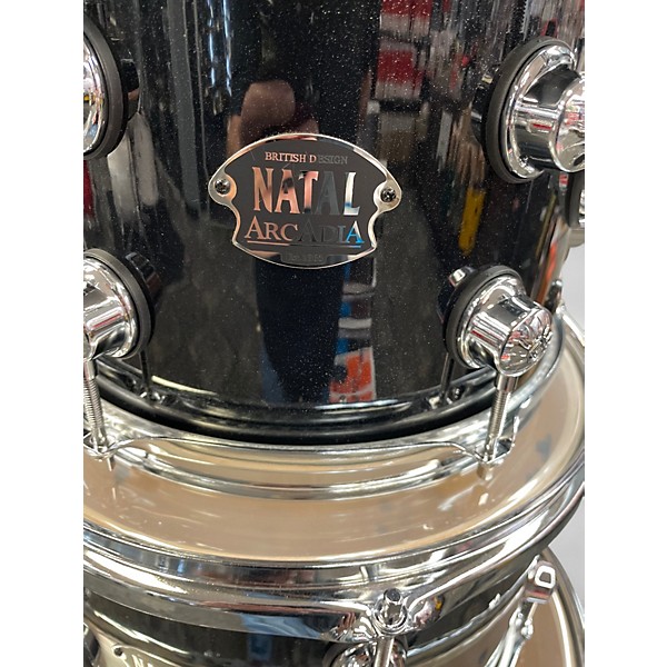 Used Natal Drums 4 Piece ARCADIA BLACK SPARKLE Drum Kit