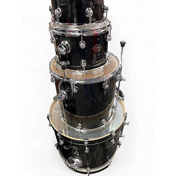 Used Natal Drums 4 Piece ARCADIA BLACK SPARKLE Drum Kit