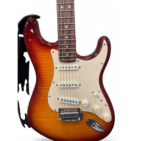 Used Squier Standard Stratocaster 2 Color Sunburst Solid Body Electric Guitar