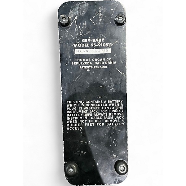 Used 1970s Dunlop CRY BABY 95 910511 Effect Pedal