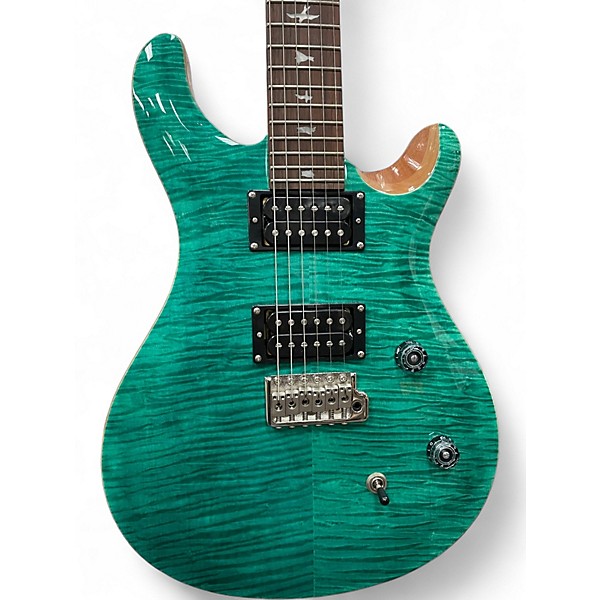 Used PRS SE Custom 24 Turquoise Solid Body Electric Guitar