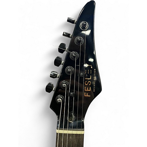 Used Fesley Deluxe S 3 Purple Burst Solid Body Electric Guitar