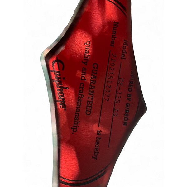 Used Epiphone ES335 Inverness Green Hollow Body Electric Guitar