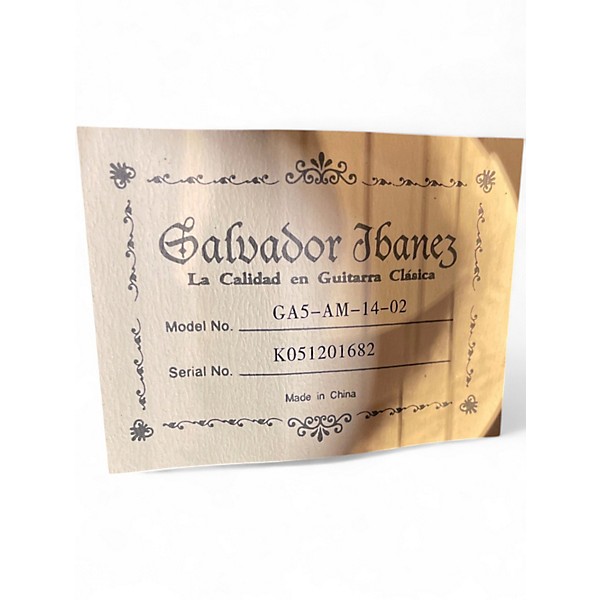 Used Ibanez GA5AM1402 Natural Classical Acoustic Guitar