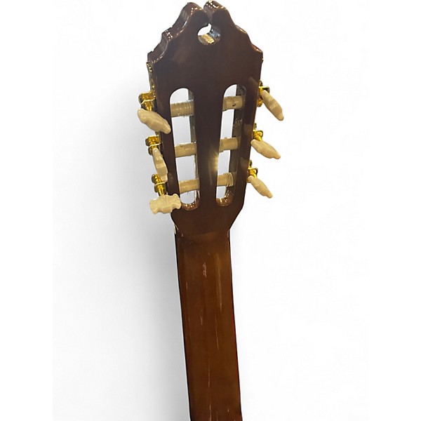 Used Washburn C5ce-a Trans Orange Classical Acoustic Electric Guitar