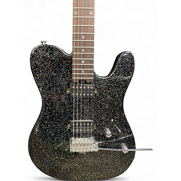 Used Firefly T STYLE BLACK SPARKLES Solid Body Electric Guitar