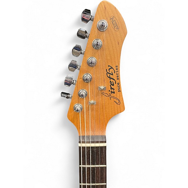 Used Firefly T STYLE BLACK SPARKLES Solid Body Electric Guitar