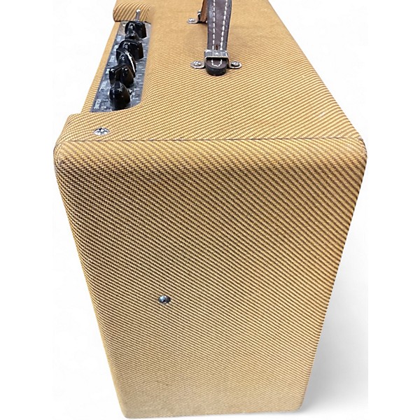 Used Fender Blues Junior Lacquered Tweed 15W Tube Guitar Combo Amp