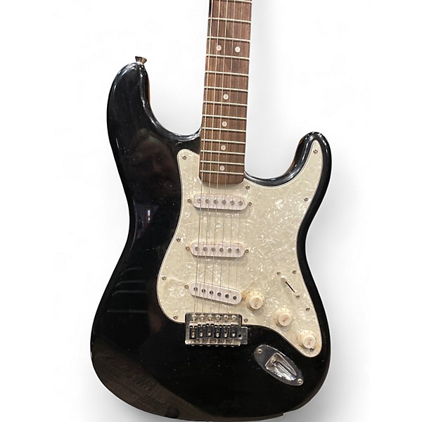 Used Squier Bullet Stratocaster Black Solid Body Electric Guitar