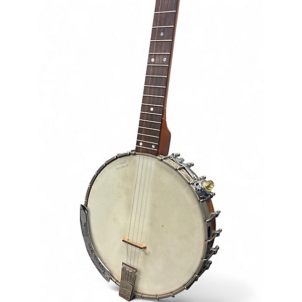 Used Vega Folklore Long Neck Banjo 1964 Natural Banjo