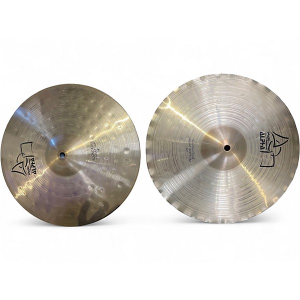 Used Paiste 14in Alpha Sound Edge Hi Hat Pair Cymbal