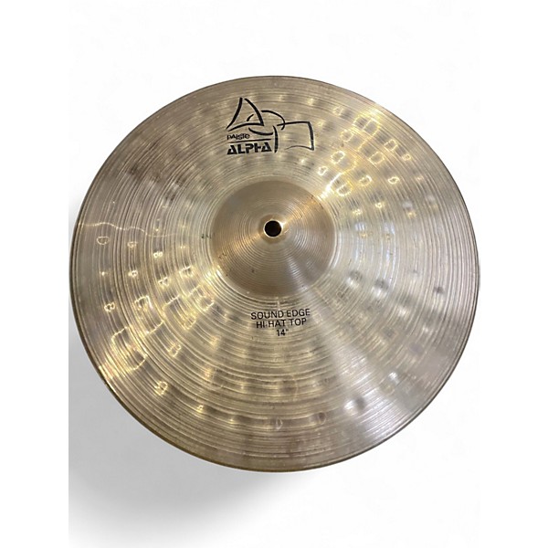 Used Paiste 14in Alpha Sound Edge Hi Hat Pair Cymbal
