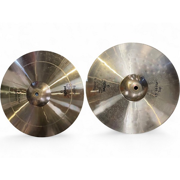 Used Paiste 13in 502 Hi Hat Pair Cymbal