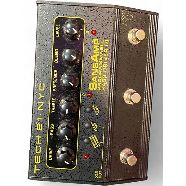 Used Tech 21 Sansamp PBDR Bass Driver DI Bass Effect Pedal