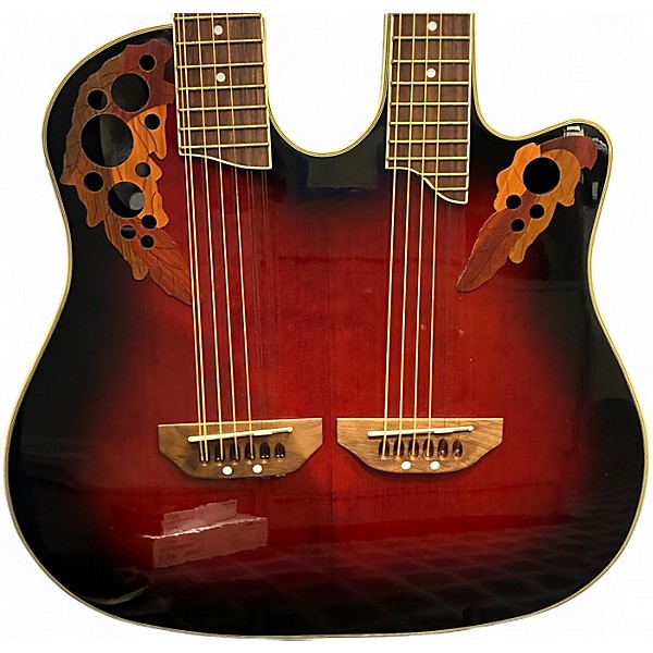 Used Ovation CSD225 Cherry Sunburst Acoustic Electric Guitar