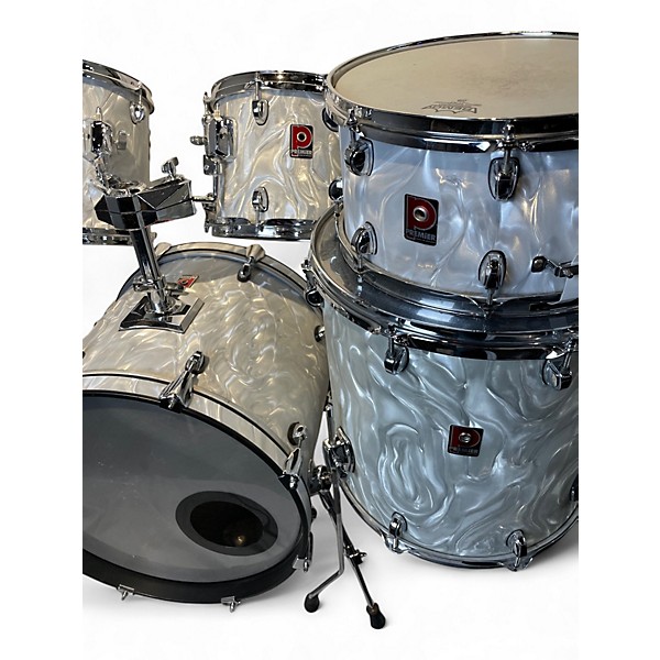 Used Premier 5 Piece Artist Maple White Drum Kit